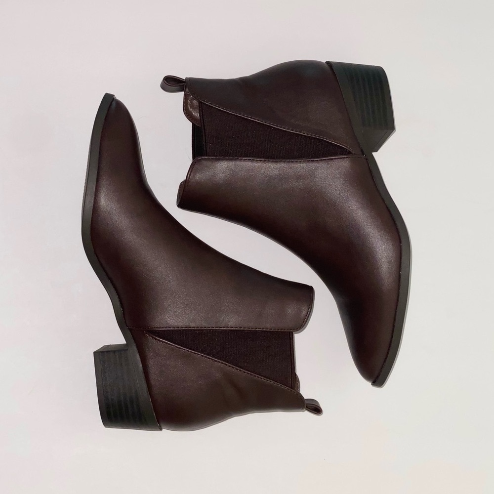 Top Moda Brown Ankle Boots - Picture 4 of 9